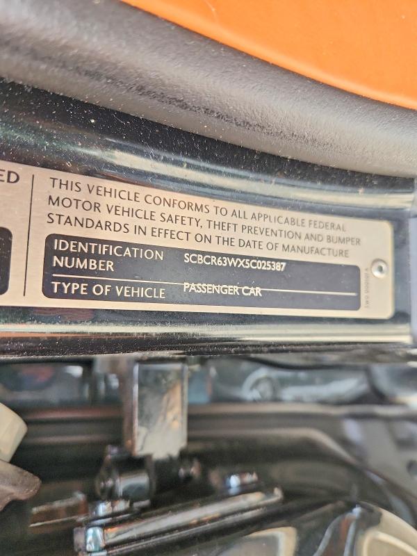 Продажа на аукционе авто 2005 Bentley Continental, vin: SCBCR63WX5C025387, номер лота: 54466896