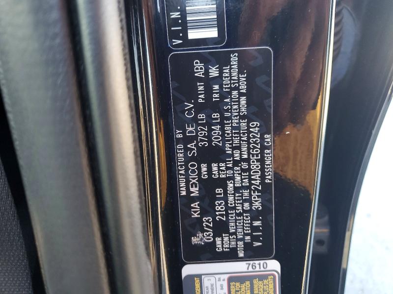 52897526 :رقم المزاد ، 3KPF24AD8PE623249 vin ، 2023 Kia Forte مزاد بيع