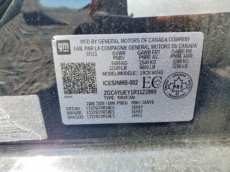 Auction sale of the 2024 Chevrolet Silverado, vin: 2GC4YUEY1R1123999, lot number: 52503186