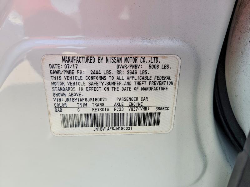 Продаж на аукціоні авто 2018 Infiniti Q70, vin: JN1BY1AP6JM180021, номер лоту: 53114346