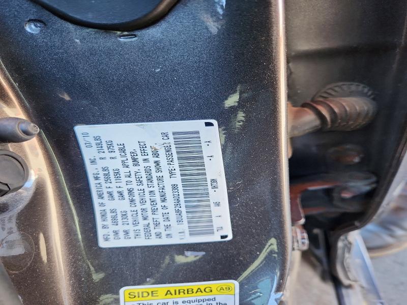 Aukcja sprzedaży 2010 Acura Tl, vin: 19UUA8F29AA023389, numer aukcji: 52141136