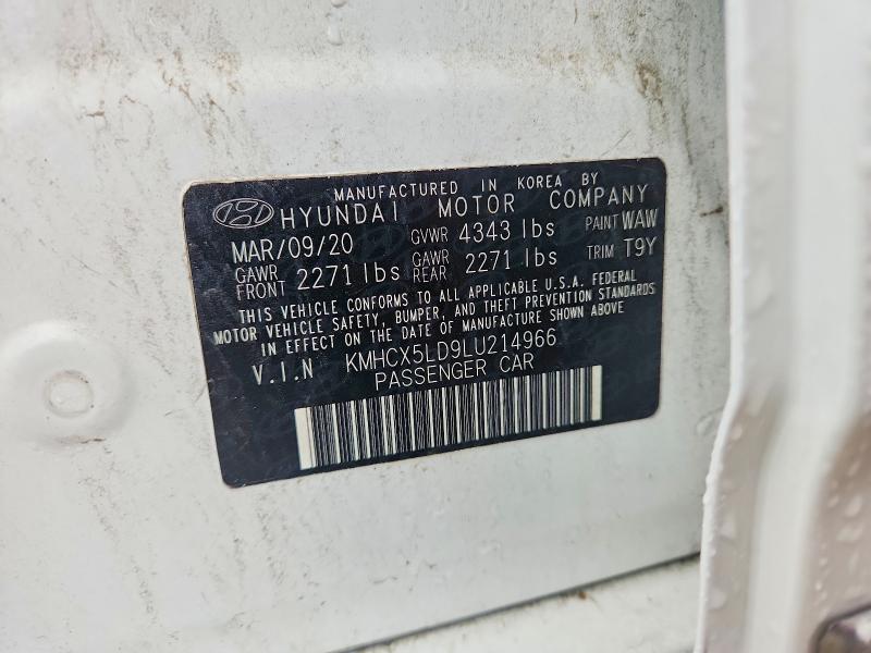 Продажа на аукционе авто 2020 Hyundai Ioniq, vin: KMHCX5LD9LU214966, номер лота: 54837936