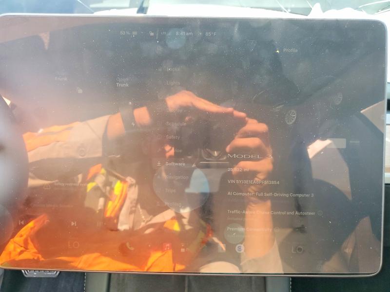 2023 Tesla Model 3 მანქანა იყიდება აუქციონზე, vin: 5YJ3E1EA8PF513854, აუქციონის ნომერი: 53409686