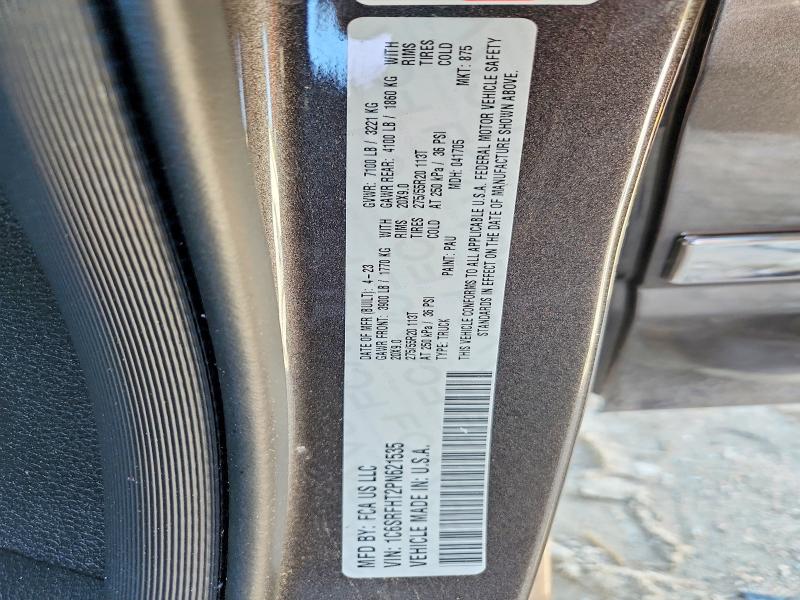 53333696 :رقم المزاد ، 1C6SRFHT2PN621535 vin ، 2023 Ram 1500 مزاد بيع