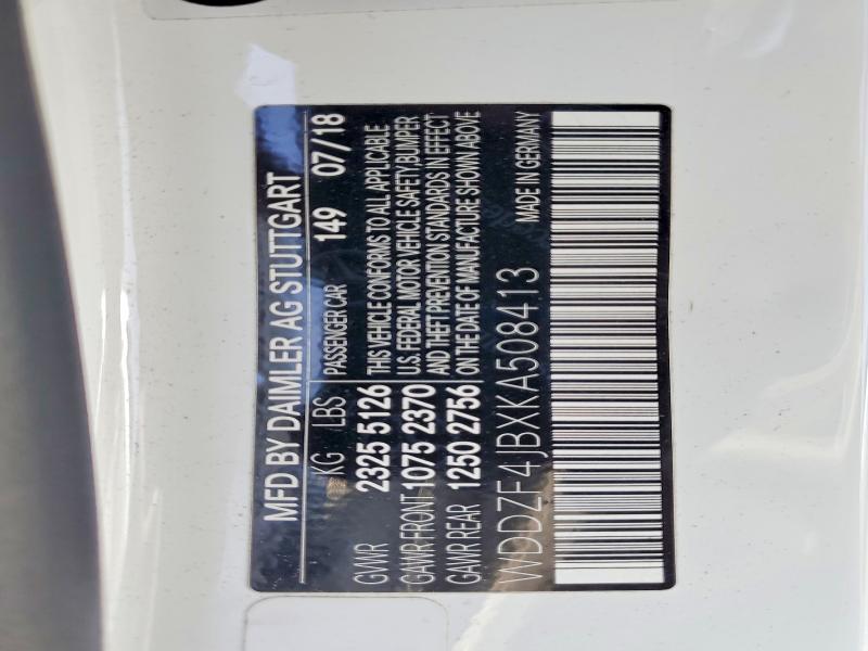 Продажа на аукционе авто 2019 Mercedes-benz E, vin: WDDZF4JBXKA508413, номер лота: 52181776