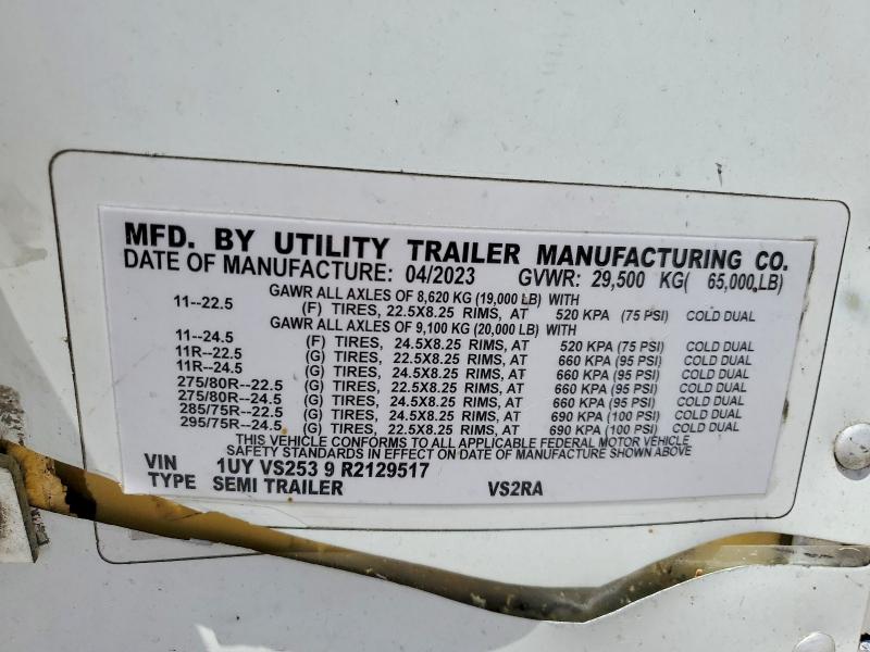 52902976 :رقم المزاد ، 1UYVS2539R2129517 vin ، 2024 Utility Vs2ra مزاد بيع