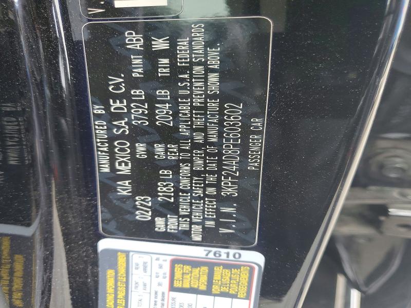 Продаж на аукціоні авто 2023 Kia Forte, vin: 3KPF24AD8PE603602, номер лоту: 54904156