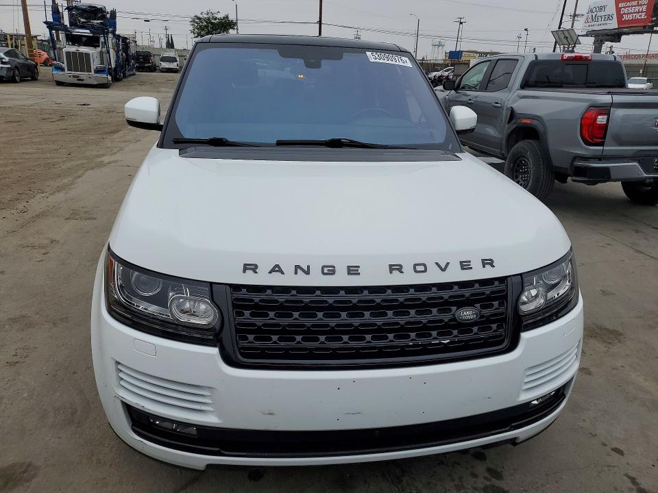53090976 :رقم المزاد ، SALGS2PFXGA315304 vin ، 2016 Land Rover Range Rover مزاد بيع