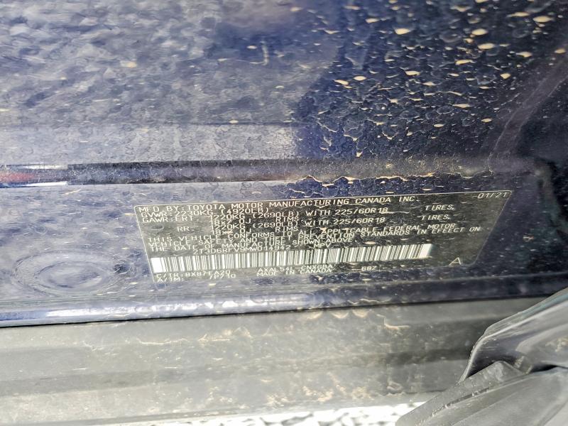 53937796 :رقم المزاد ، 2T3D6RFV9MW014942 vin ، 2021 Toyota Rav4 مزاد بيع