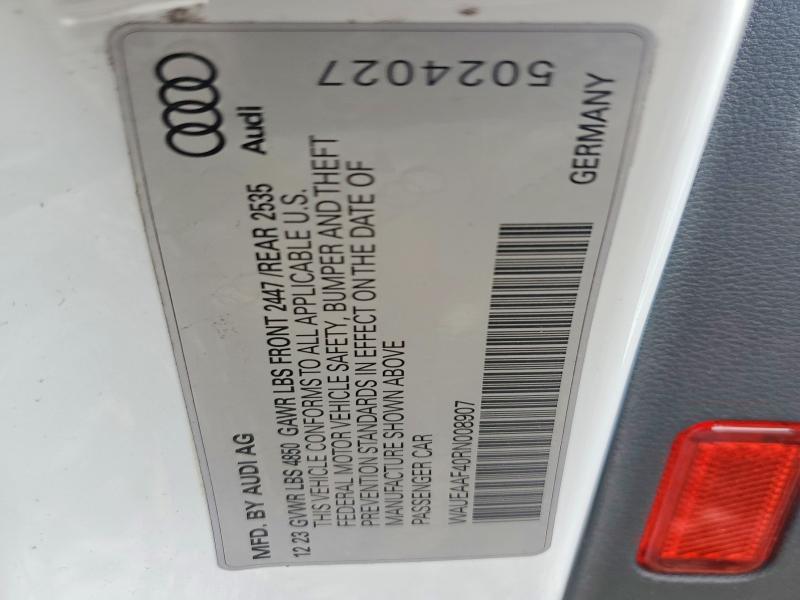 Продажа на аукционе авто 2024 Audi A4, vin: WAUEAAF40RN008907, номер лота: 52658206