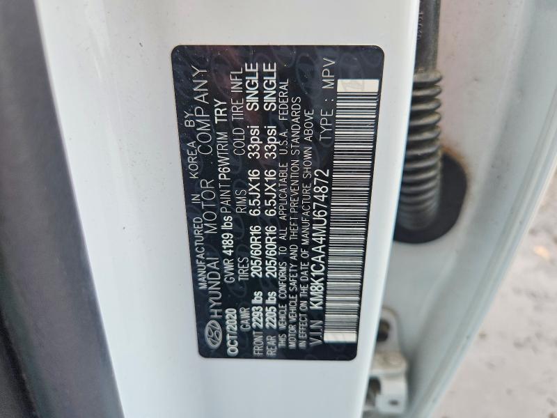 2021 Hyundai Kona მანქანა იყიდება აუქციონზე, vin: KM8K1CAA4MU674872, აუქციონის ნომერი: 55234196