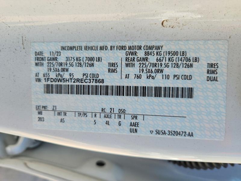 52523466 :رقم المزاد ، 1FD0W5HT2REC37868 vin ، 2024 Ford F550 مزاد بيع