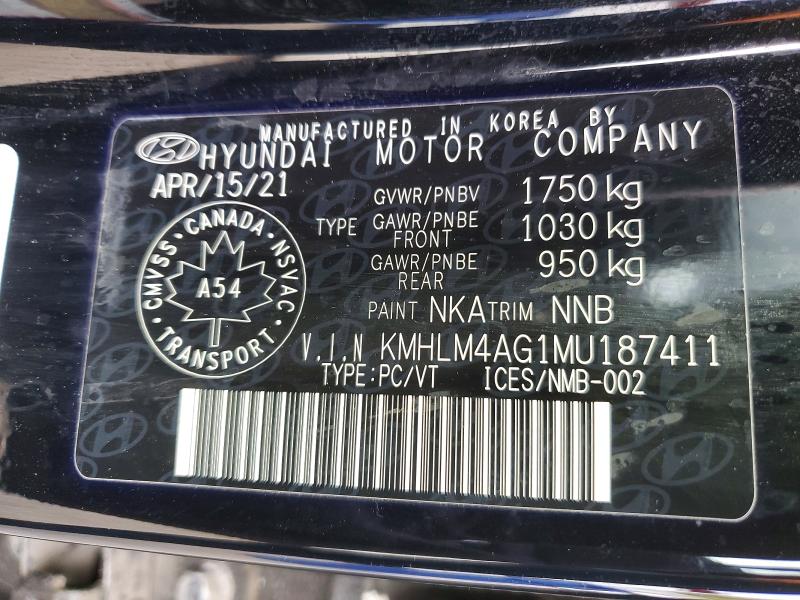 Aukcja sprzedaży 2021 Hyundai Elantra, vin: KMHLM4AG1MU187411, numer aukcji: 51598096