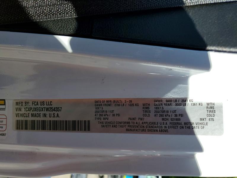 Продаж на аукціоні авто 2026 Jeep Wrangler, vin: 1C4PJXEGXTW254357, номер лоту: 53002436