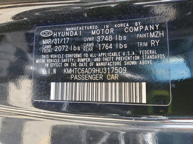 Продажа на аукционе авто 2017 Hyundai Veloster, vin: KMHTC6AD9HU317509, номер лота: 54047056