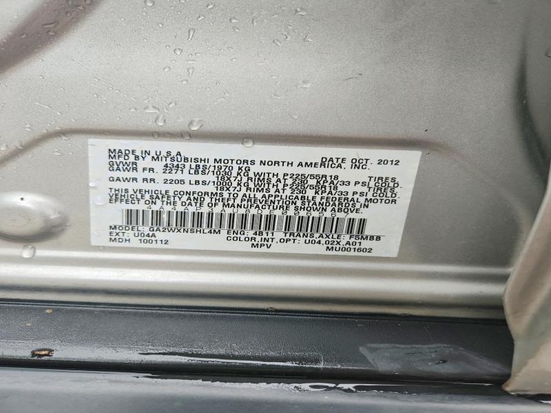 Продаж на аукціоні авто 2013 Mitsubishi Outlander Sport, vin: 4A4AP3AU8DE006567, номер лоту: 54635736