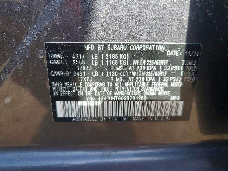 Продаж на аукціоні авто 2025 Subaru Crosstrek, vin: 4S4GUHT60S3701250, номер лоту: 53733046