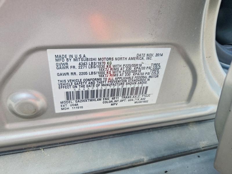 Aukcja sprzedaży 2015 Mitsubishi Outlander Sport, vin: 4A4AP3AU7FE017238, numer aukcji: 54784366