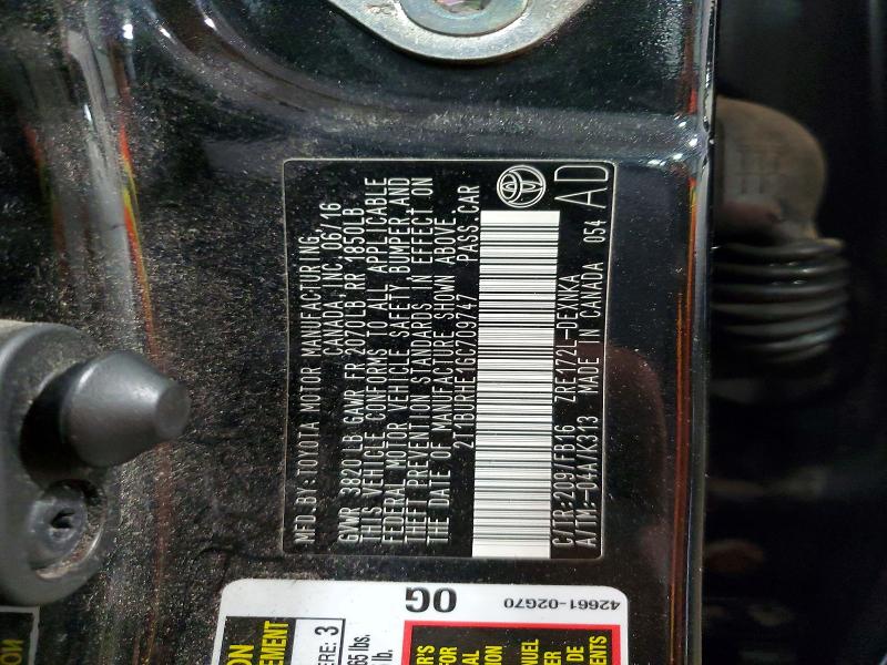 Продажа на аукционе авто 2016 Toyota Corolla, vin: 2T1BURHE1GC709747, номер лота: 55233236