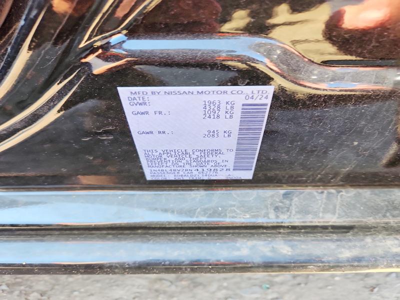 51977846 :رقم المزاد ، 1N4BL4BV2RN419828 vin ، 2024 Nissan Altima مزاد بيع