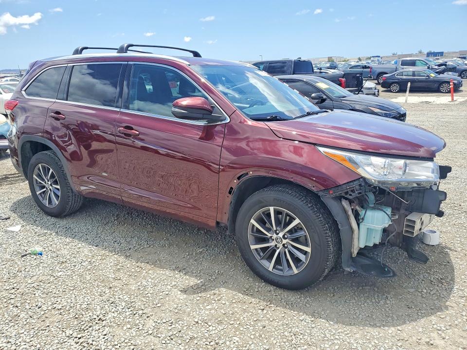 Продаж на аукціоні авто 2018 Toyota Highlander, vin: 5TDKZRFHXJS281108, номер лоту: 55061476