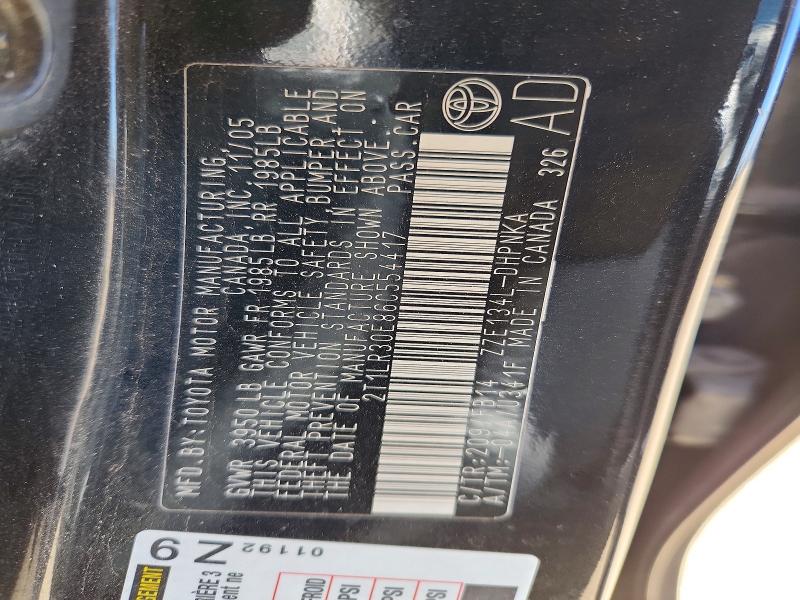 54450516 :رقم المزاد ، 2T1LR30E86C554417 vin ، 2006 Toyt Matrix مزاد بيع