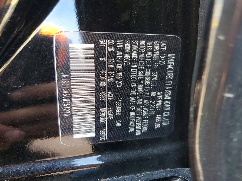 2020 Nissan Rogue Sport მანქანა იყიდება აუქციონზე, vin: JN1BJ1CW5LW651270, აუქციონის ნომერი: 55223986