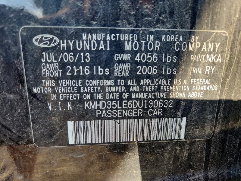 Продаж на аукціоні авто 2013 Hyundai Elentra, vin: KMHD35LE6DU130632, номер лоту: 52057426