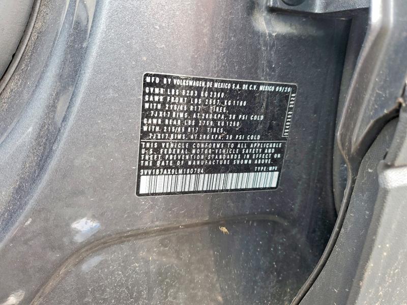 2020 Volkswagen Tiguan მანქანა იყიდება აუქციონზე, vin: 3VV1B7AX9LM180794, აუქციონის ნომერი: 52901596