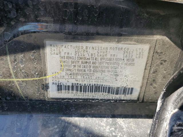 Auction sale of the 2025 Nissan Sentra, vin: 3N1AB8BVXSY252372, lot number: 52058086