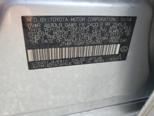 Aukcja sprzedaży 2015 Lexus Is, vin: JTHBF1D26F5056382, numer aukcji: 53745026