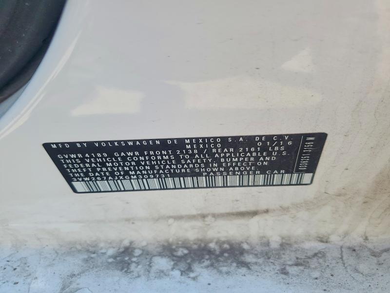 Продажа на аукционе авто 2016 Volkswagen Jetta, vin: 3VW267AJXGM309731, номер лота: 55530576