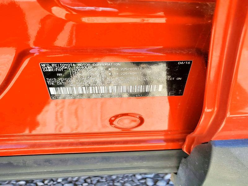 Aukcja sprzedaży 2016 Toyota Rav4, vin: JTMBFREV1GJ085936, numer aukcji: 52872556