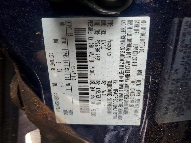 55008596 :رقم المزاد ، 1FADP5DU0HL118718 vin ، 2017 Ford C-max مزاد بيع