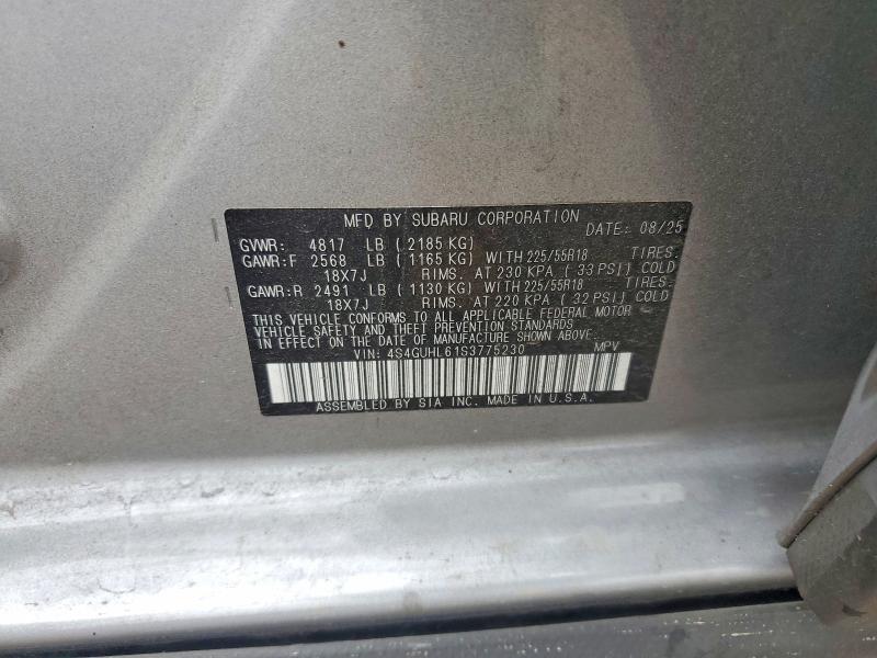 Aukcja sprzedaży 2025 Subaru Crosstrek, vin: 4S4GUHL61S3775230, numer aukcji: 52057976