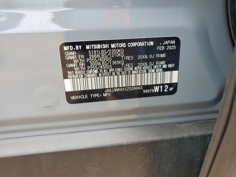 Продажа на аукционе авто 2025 Mitsubishi Outlander, vin: JA4J3WA8XSZ024043, номер лота: 54828996