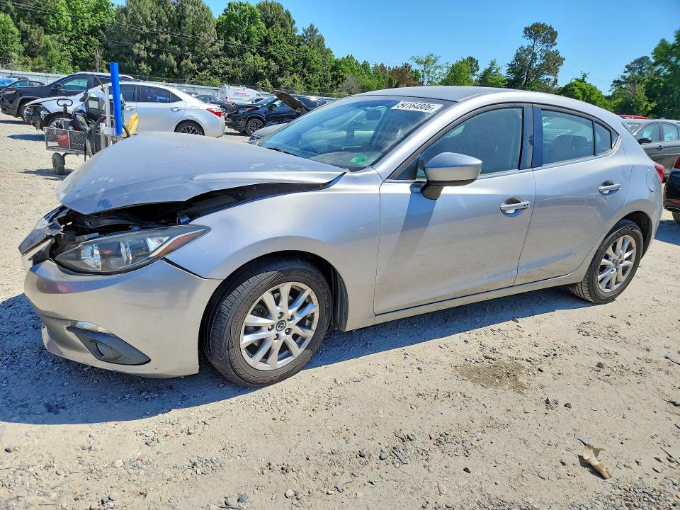54164806 :رقم المزاد ، 3MZBM1L71FM191152 vin ، 2015 Mazda 3 مزاد بيع