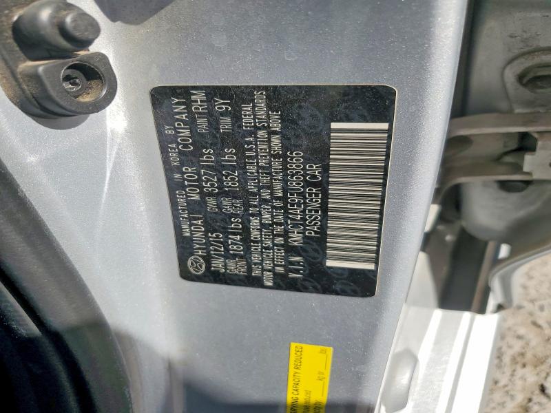 Продажа на аукционе авто 2015 Hyundai Accent, vin: KMHCT4AE9FU863866, номер лота: 54154716