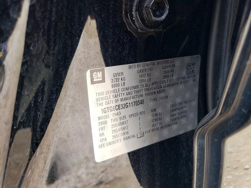 53251406 :رقم المزاد ، 1GTG6CE32G1170348 vin ، 2016 Gmc Canyon مزاد بيع