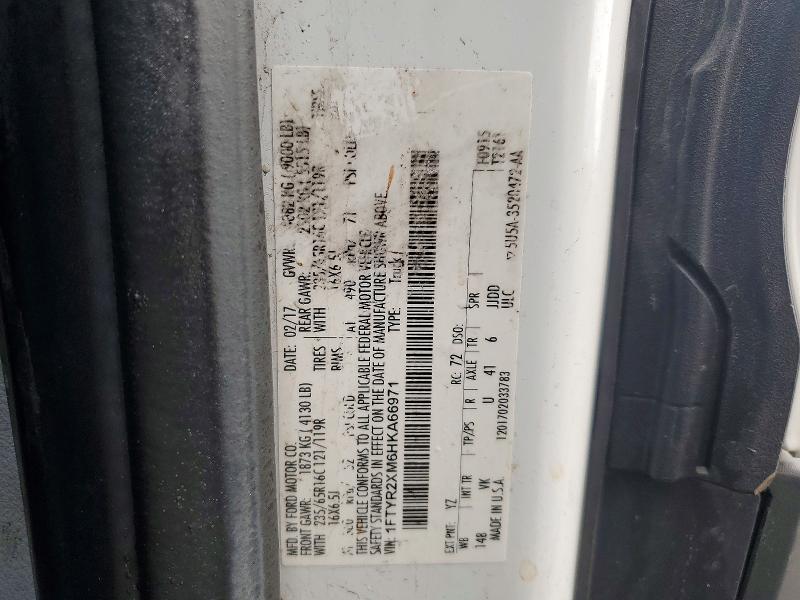 53082426 :رقم المزاد ، 1FTYR2XM6HKA66971 vin ، 2017 Ford Transit مزاد بيع