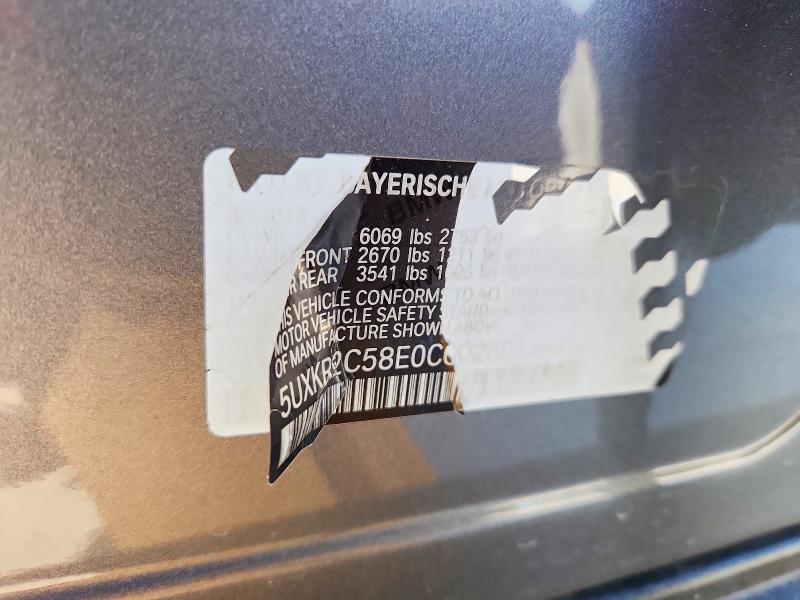 53814756 :رقم المزاد ، 5UXKR2C58E0C00280 vin ، 2014 Bmw X5 مزاد بيع