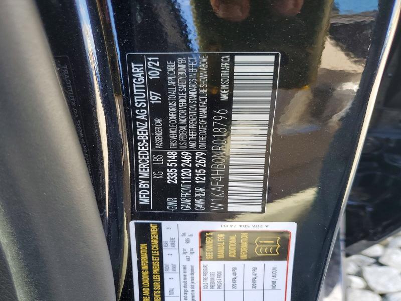 Продажа на аукционе авто 2022 Mercedes-benz C, vin: W1KAF4HB0NR018796, номер лота: 52206736
