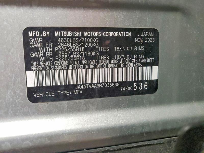 Продажа на аукционе авто 2024 Mitsubishi Eclipse Cross, vin: JA4ATVAA9RZ035638, номер лота: 52051836