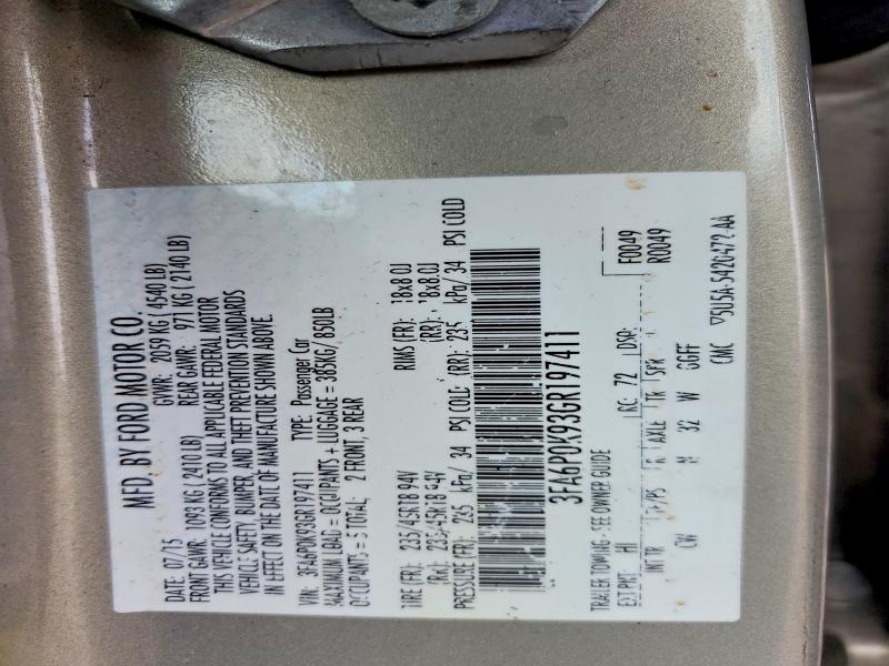 Auction sale of the 2016 Ford Fusion, vin: 3FA6P0K93GR197411, lot number: 52732716