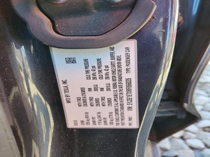2024 Tesla Model 3 მანქანა იყიდება აუქციონზე, vin: 5YJ3E1ETXRF866035, აუქციონის ნომერი: 55202086