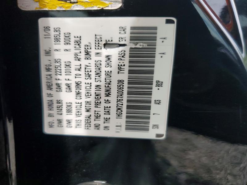 Продаж на аукціоні авто 2007 Honda Accord, vin: 1HGCM72767A006508, номер лоту: 54397256