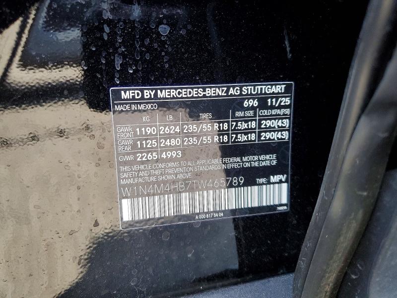 Продажа на аукционе авто 2026 Mercedes-benz Glb, vin: W1N4M4HB7TW465789, номер лота: 52081096