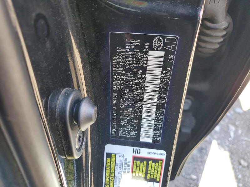 Продажа на аукционе авто 2017 Toyota Corolla, vin: 2T1BURHE3HC858808, номер лота: 53108696
