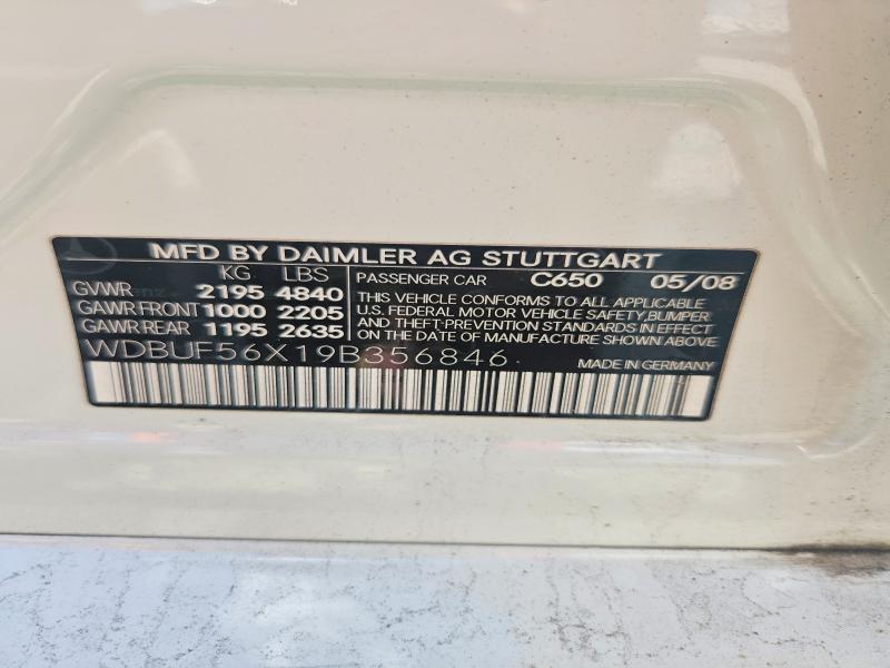 Aukcja sprzedaży 2009 Mercedes-benz E, vin: WDBUF56X19B356846, numer aukcji: 52590076