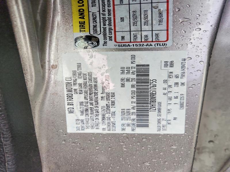 52091106 :رقم المزاد ، 1ZVHT80N985176755 vin ، 2008 Ford Mustang مزاد بيع